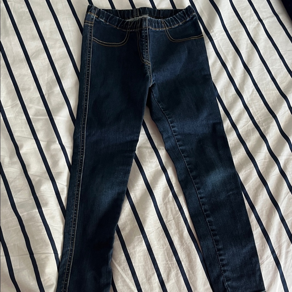 Mini Boden Dark Blue denim leggings-size 6y-adorable!